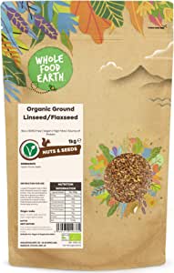 Wholefood Earth Organic Ground Linseed/Flaxseed 1kg RRP 10.25 CLEARANCE XL 4.99